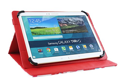 Emartbuy® Vodafone Tab Prime 7 4G 10.1 Zoll Tablet PC Universalbereich ( 10 – 11 Zoll ) Multifarbig Elefanten Multi Angle Exekutiv Folio Mappen Kasten Abdeckung mit Kartensteckplätze + Eingabestift - 2