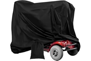 CAMOUFLAGE NET Large Mobility Scooter Covers Waterproof, 190D Oxford Heavy Duty Power Scooter Travel Storage Cover All Weather Outdoor Protection(190x117x71cm)