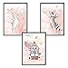 Produktbild luvel - (P35) - 3er-Set DINA4 Poster für Kinderzimmer, Kinderposter, Druck, Wandbilder, Kunstdruck für Bilderrahmen, Baby Poster, Kinder Bilder, Bilder Babyzimmer