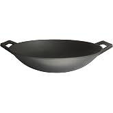 Naturpot Sac Kavurma Tavası Kaplamasız Ger&ccedil;ek Demir D&ouml;k&uuml;m Derin Wok 34 cm