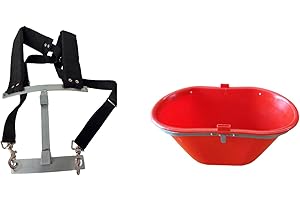 G.L.D. FORNITURE Cesta a tracolla per raccolta uva bacinella per vendemmia 20 lt