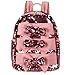 Produktbild YHEGV Frauen Mode Pailletten Rucksack Glitter Casual Umhängetasche Fliege Dekoration Daypack Travel Schultasche Handtasche für Mädchen (Rosa)