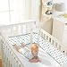 BreathableBaby Cot Mesh Liner in Silver Swirl