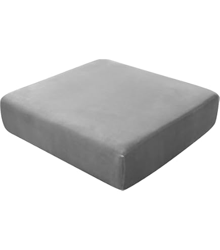AMFUN Stretch Sofa Zitkussenhoes, antislip kussenhoezen met 2 riemen