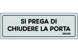 ARIETE Cartelli segnaletica adesivi Pubblicentro -si prega di chiudere la porta grazie-15906320ADB0150X0050