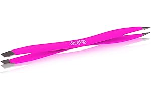 Beter - Podwójna pęseta z podwójną końcówką ze stali nierdzewnej. Idealna do precyzyjnego i szybkiego wyrywania brwi.