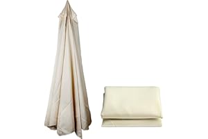 KDHKDFN OKUGAIYA SDFGO Toile De Rechange Rond Toile Sur Un Parasol Remplacement Toile De Parasol 3 * 3m 8 Baleine Pour Un Parasol Déporté(Color:blanche)