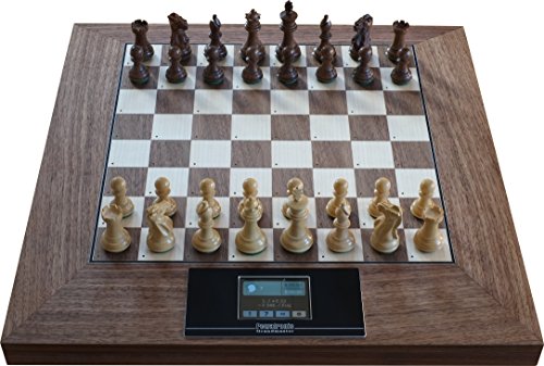 Preisvergleich Produktbild Exklusiver Schachcomputer aus Holz, Pewatronic Grandmaster (mit Powerbank)