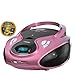 Produktbild Lauson CD-Player | Tragbares Stereo Radio | USB | CD-MP3 Player für kinder | Stereo Radio | Stereoanlage | Kopfhöreranschluss | AUX IN | LCD-Display | Batterie sowie Strombetrieb | CP638 (Pink)
