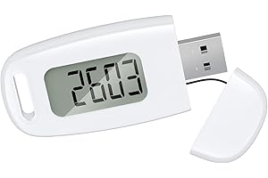 Ankilo Contapassi 3D, contapassi da camminare, con caricamento USB, grande display, semplice contapassi senza app, contapassi preciso per tenere traccia dei passi