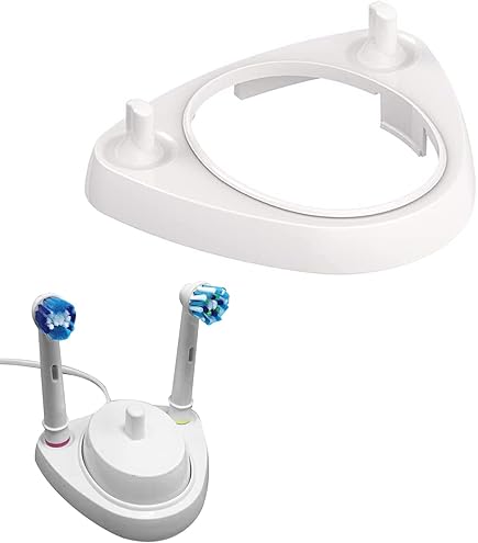 Oplaadstation voor elektrische tandenborstel, compatibel met Oral-B, voor 2 tot 4 tandenborstels, tandenborstelhouder voor familie, oplader niet inbegrepen (2 dockingstations
