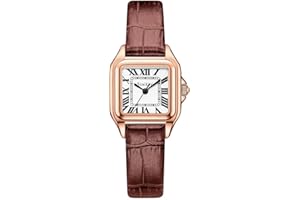 Szaikyri Quadrato Classico Orologio Donna con Numeri Romani Cronografo da Donna Casual
