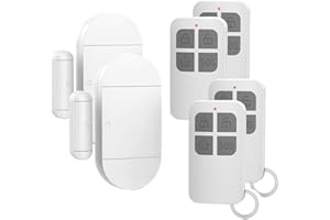 CHATTHEN Window Alarm, eMylo Intelligent Burglary Protection Door Alarm with 120 dB Beep, Wireless Home Security Alarm System for Doors, Windows and Cupboards, Homes and Office (Pack of 2)