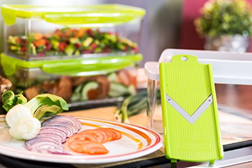 Genius 33975 Nicer Dicer Plus, Multischneider, 14 teiliges Set, grün - 7