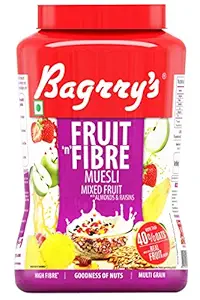 Bagrrys Fruit N Fibre Muesli, Mixed Fruit, 1000g