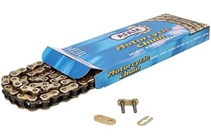 Chaîne AFAM renforcée or 420 R1-Gx140 pour APRILIA MX 50cc, RS, RS4, RX, Tuono, SX SM, BETA RR