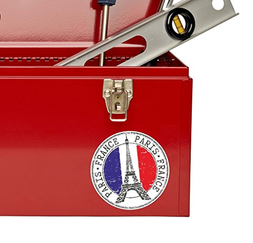2 x Paris Eiffelturm Frankreich Vinyl Aufkleber Aufkleber Laptop Reise Gepäck Auto Ipad Schild Fun # 9271 – 10cm/100mm Wide - 4