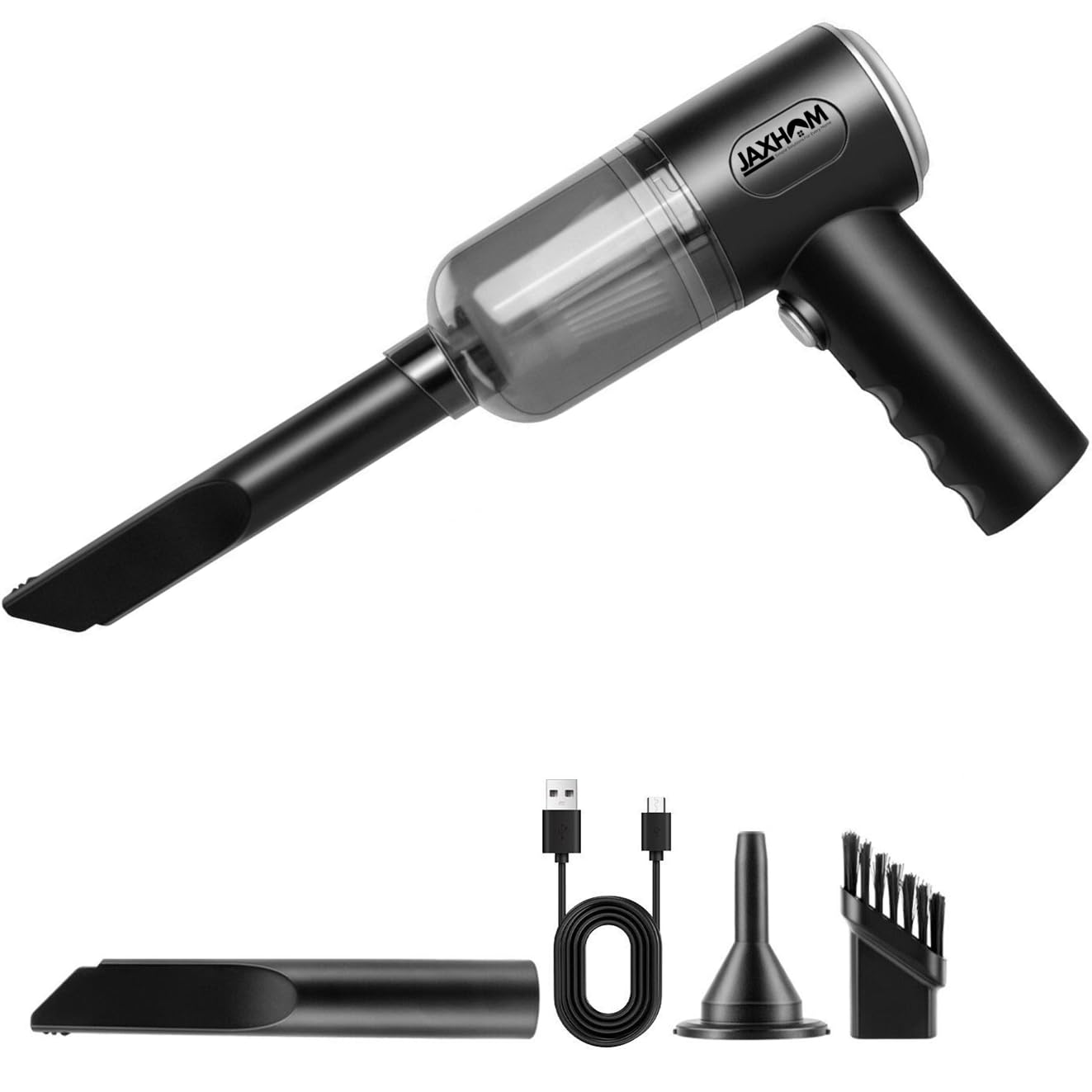 JAXHOM 3In1 Vacuum Cleaner for Car Use and Home with Blower I Window Sliding Dust Cleaner I Wireless and Rechargeable I Mini Vacuum Cleaner for Home Dust