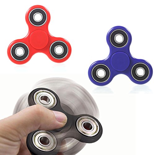 Tri Fidget Hand Spinner Toy Stress Reducer High Speed Ceramic Bearing Ultra Durable Fidget Finger - Perfect for ADD ADHD Anxiety Autism Stress Relief for Adults & Children Office Desk Gadget (Black) Tri Fidget Hand Spinner Toy Stress Reducer High Speed Ceramic Bearing Ultra Durable Fidget Finger - Perfect for ADD ADHD Anxiety Autism Stress Relief for Adults & Children Office Desk Gadget (Black)