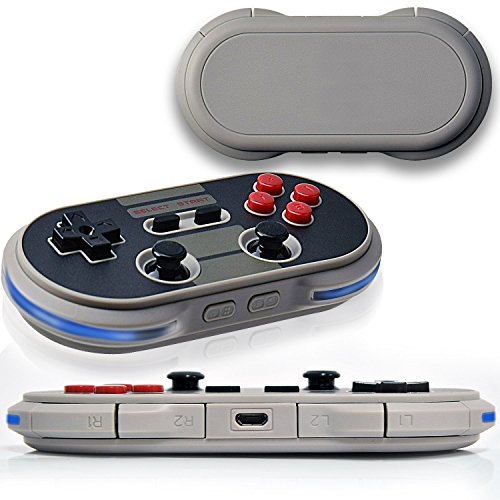 N30 PRO Controlador de juegos, YIKESHU 8 SNES NES Controlador inalÃ¡mbrico Bluetooth Controlador clÃ¡sico de juegos de Nintendo Android Windows macOS