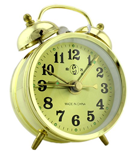 Preisvergleich Produktbild GYD Omas Doppelglockenwecker Handaufzugswerk Mechanisch Solide Verarbeitung