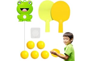 NAVESO Table Tennis for Kids Indoor, Hanging Table Tennis Trainer Portable Set, Adjustable Hanging Table Tennis Trainer for Kids, Portable Table Tennis Exerciser, Indoor Table Tennis Trainer
