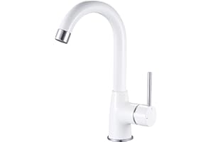 HOGART Wasserhahn Bad, Waschtischarmatur, Waschbecken Armaturen Hoch, Armatur für Bad und Küche, Waschbeckenarmatur, Mischbatterie, Wasserhahn Küche, Badamatur für Waschbecken, 360° Drehbar