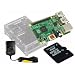 Produktbild Raspberry Pi 3B 1GB + Case Bundle 32GB microSDHC transparent