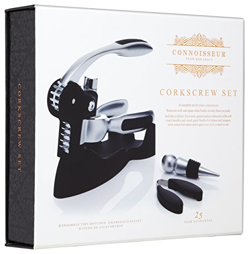Bar Craft Connoisseur Korkenzieher-Set mit Hebel - 6
