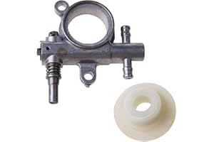 MONOJLY Öler Ölpumpe mit Schneckengetriebe Kettensäge Ersatzteile Metall für 2500/3800 25CC Langlebiges Reparaturwerkzeug