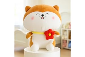 Babique Cat Flower Plush Soft Toy Cute Kids Animal Home Decor Boys/Girls (25 cm)