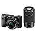 Sony Alpha A6000Y 24.3MP Digital SLR Camera (Black) + 16-50mm Lens + 55-210mm Lens RS.55827.00