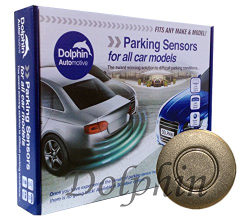Dolphin AutomotiveDPS400 Reverse Parking Sensors Auto Express Award Winning 4 Ultrasonic Sensor Kit Audio Alert System (Muddy Grey)