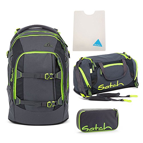 Preisvergleich Produktbild Satch Schulrucksack-Set 4-tlg Pack Phantom grau