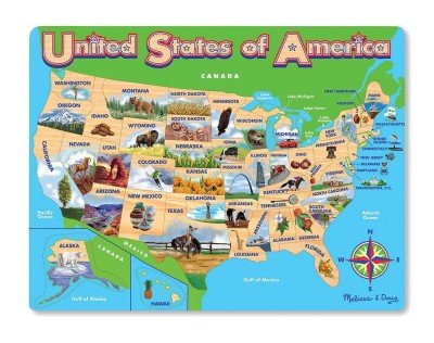 Preisvergleich Produktbild USA Map Jigsaw Puzzle