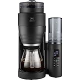 Melitta AromaFresh X 1030-06, Cafetera de Goteo con Molinillo Incorporado, 10 Tazas, Temporizador 24 Horas, Mantenimiento en 