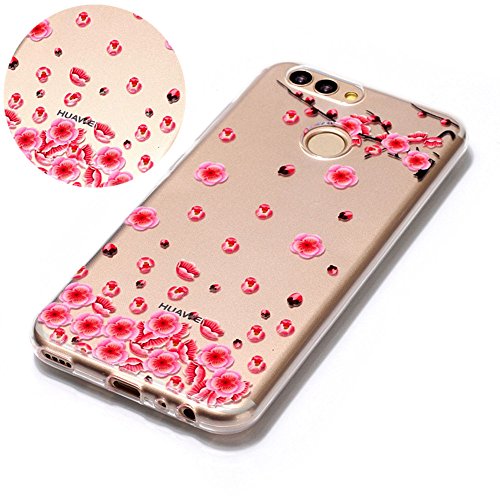 TOCASO Huawei Nova 2 Handyhülle Silikon Transparent, Huawei Nova 2 Handyhülle Transparent, Schutzhülle Huawei Nova 2 Silikon hülle Schutzhülle für Huawei Nova 2 Case Transparent+-Aoxue Han MEI