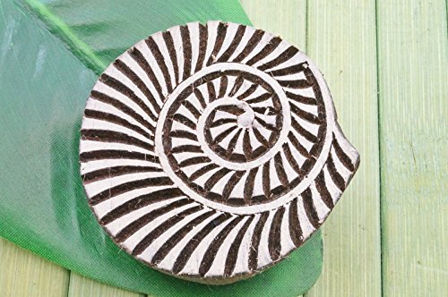 Holzstempel Spirale Schnecke Ø 5 cm - 2