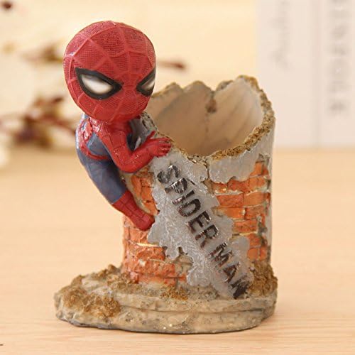 JWBT European style creative fashion no face men set up South Korea small fresh and lovely children pen bucket money cans students versatile,Super warrior spider - man round pen