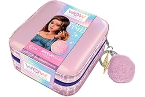WOW GENERATION - Joyero de Viaje para niñas, Diseño Metalizado con Compartimentos para Joyas, Ideal para Regalar