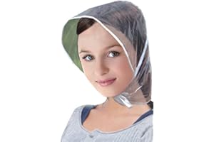 DAISHIAO Kreative Unisex Kunststoff-Regenvisier-Hut, faltbar, Kinder, Wandern, Angeln, wasserdicht, winddicht, Haarschutz, Haube