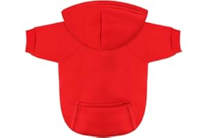 Idepet Cane Gatto Felpa con cappuccio Cappotto per animali in cotone Abbigliamento tinta unita per cani di piccola taglia Cucciolo di cane Teddy Poodle Chihuahua