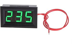 BELTI Tester di monitoraggio voltmetro Digitale a LED a 2 Fili 0,56 "CA 30V-500V per 110V 220V 380V