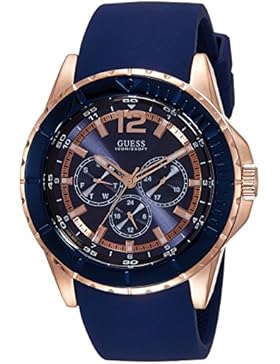 Guess Herren-Armbanduhr Analog Quarz Silikon W0485G1
