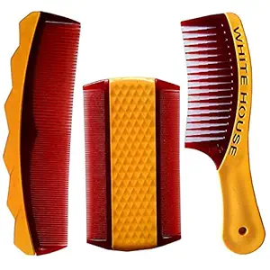 Apna Showroom Grooming Hair Combs for Men and Women Lice Shampoo combs set- Pack Of 3 - xzitv-03-inyz