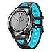 Produktbild BZLine Bluetooth Smartwatch, Smart Watch Uhr Intelligente Armbanduhr Fitness Tracker Armband Sport Uhr Metall mit GPS Anrufnachricht Herzfrequenz Anti-verlorene Remote-Kamera für Kinder Frauen Männer (Blau)