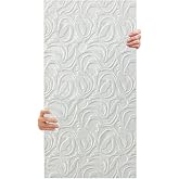 Tink 3D Kendinden Yapışkanlı Duvar Kağıdı Yeni Nesil Akustik Ke&ccedil;e Panel Modern Desen 52x98 cm (Beyaz, 2 Adet 1 m&sup2;)