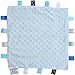 Baby Super Soft Deluxe Comforter Blanket with Satin Ribbons (Blue)