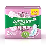 Whisper Ultra Soft Sanitary Pads - 50 Pieces (XL)