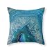 Produktbild xiangwangdeli Blue Faux Druse Crystal Quartz Gem Gemstone Geode Mineral Stone Science Specimen Photograph Hipster Throw Pillow Indoor Cover (18" x 18")
